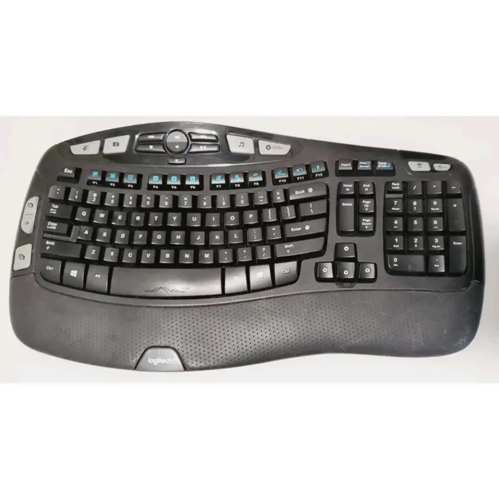 Lot Of 2 Logitech K350 Wireless Comfort Wave Keyboard NOT TESTED NO RECEIVERS